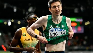 Agony for Ireland’s Mark English at the World Indoor Championships after last lap despair