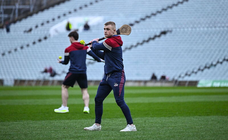 PUCKING AROUND: Tommy O’Connell of Cork before the Allianz Hurling League Division 1A match between Limerick and Cork at TUS Gaelic Grounds in Limerick. Photo by Brendan Moran/Sportsfile