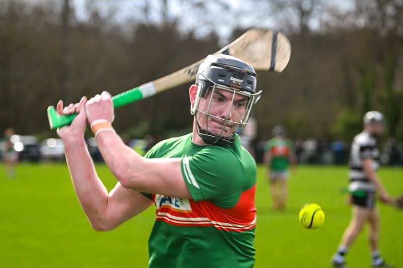 Fr O'Neill's Kevin O’Sullivan converts a free. Picture: Chani Anderson