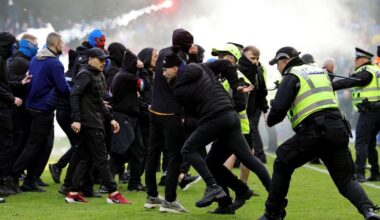 Glasgow police condemn 'shameful' Ibrox unrest after Celtic staff and players targeted