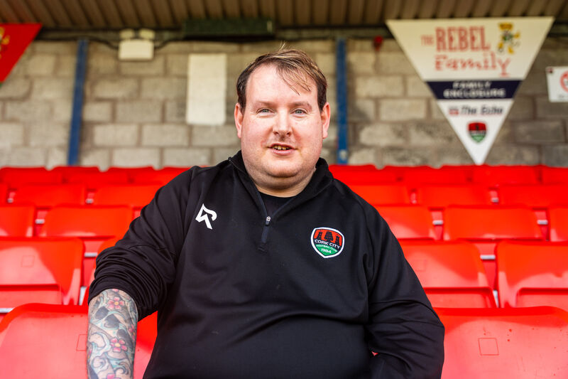 Jonathan Donovan is a volunteer at the Munster FA Turner’s Cross Stadium and helps out every Monday.