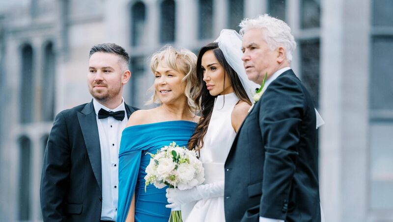 Dr Lisa Madden with her brother David and her parents Mary and Peter Madden. Picture: Studio Lordan