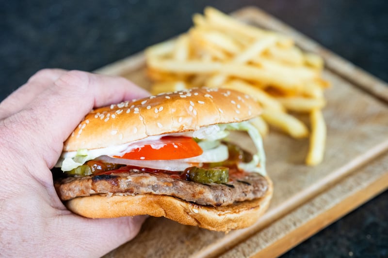 EU member states have agreed to ban using meat-related terms such as 'steak' and 'bacon' to market plant-based foods but spared veggie 'burgers' and 'sausage'. Photograph: Georg Hochmuth/APA/AFP via Getty/Austria Out