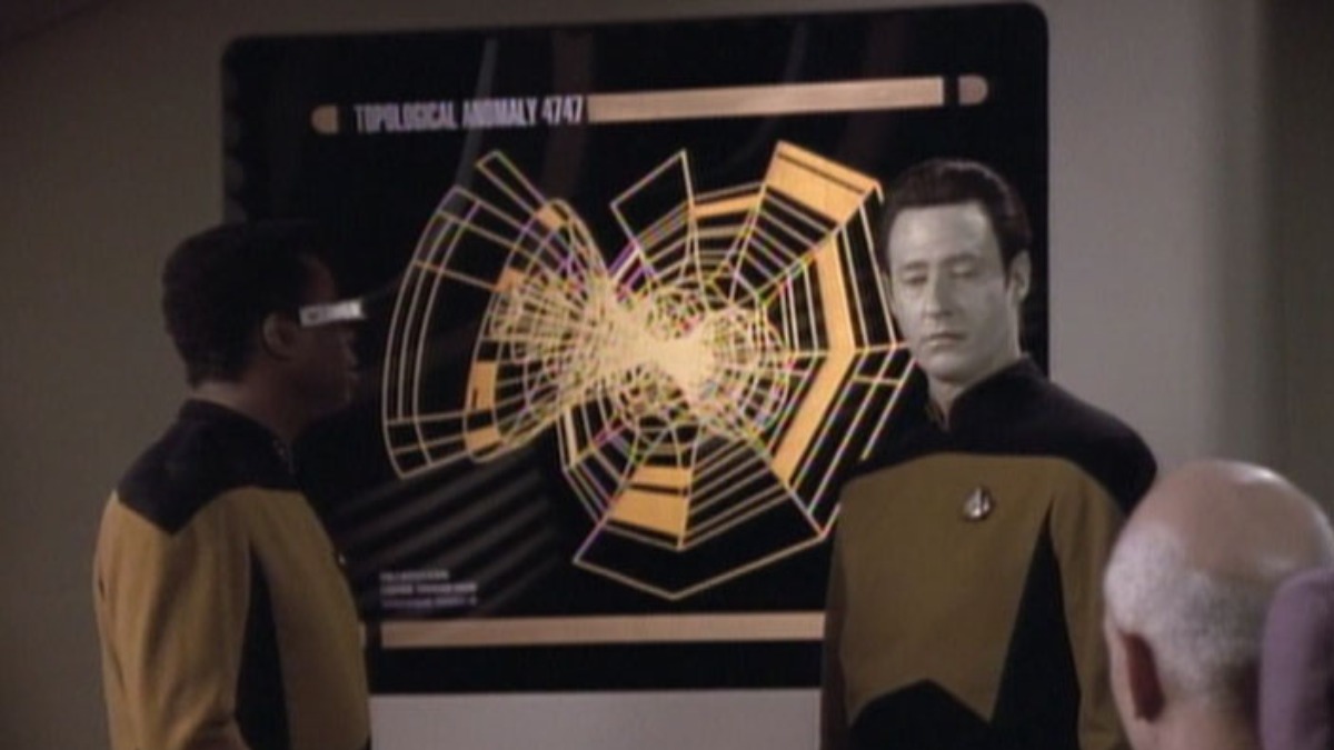 The number 47 displayed on a screen in Star Trek: The Next Generation.