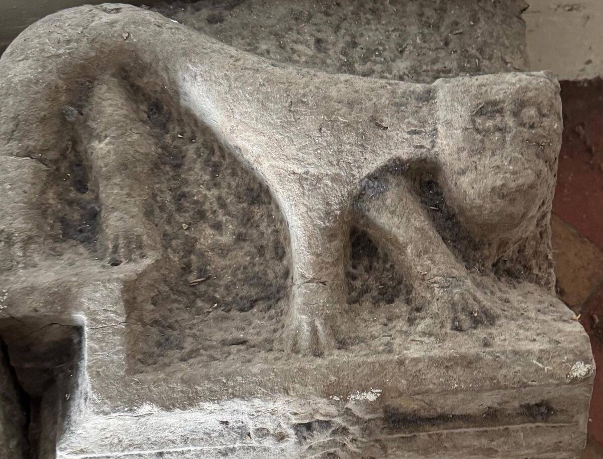 Lee Villa, Stone sculptures from the garden, now in the Cork City Museum, Fitzgerald's Park
