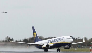 Bailiffs board Ryanair plane after airline refuses to pay delayed flight compensation