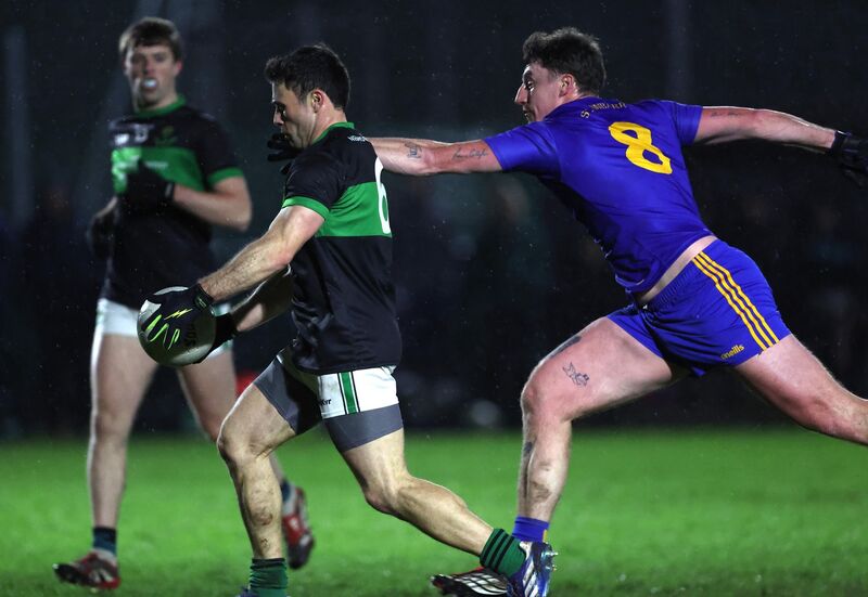  Stephen Cronin of Nemo Rangers moves away from Ian O'Callaghan of St Finbarr's. Picture: Jim Coughlan