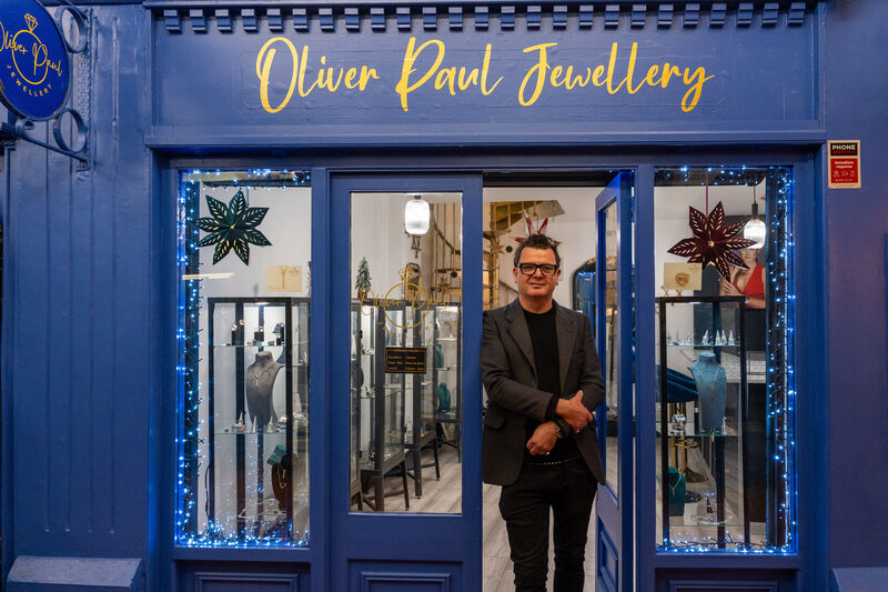 Oliver Paul of Oliver paul Jewelery at his shop in the English Market. Picture by Noel Sweeney