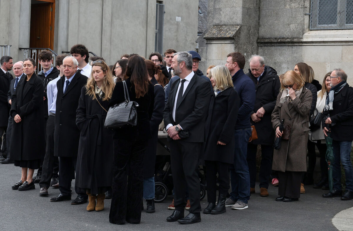 A small crowd of close friends and family pictured this evening at the funeral of former RTE radio and TV broadcaster, Michael Lyster at the Victorian Chapel, Mount Jerome, Dublin. Picture: Colin Keegan, Collins, Dublin.