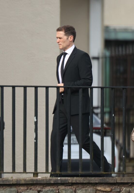 Roy Keane's brother Pat arrives for the funeral of his mother Marie Keane. Picture: Brendan Gleeson/PA Wire.