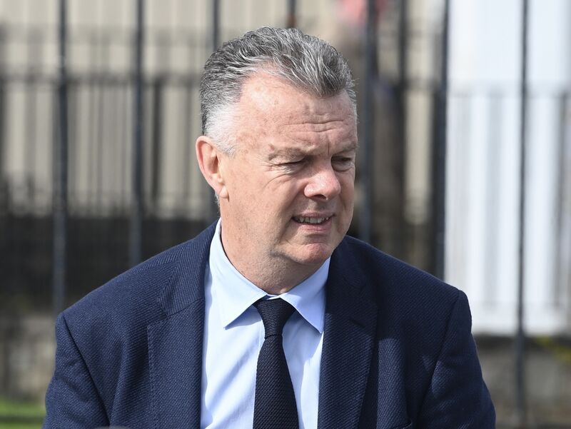  David O’Leary, former Arsenal and Republic of Ireland player at the funeral. Picture: Larry Cummins