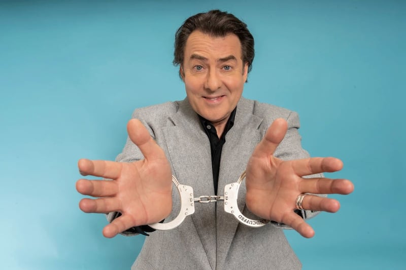Jonathan Ross, Handcuffed: Last Pair Standing. Photograph: Colin Hutton/Channel 4/72 Films