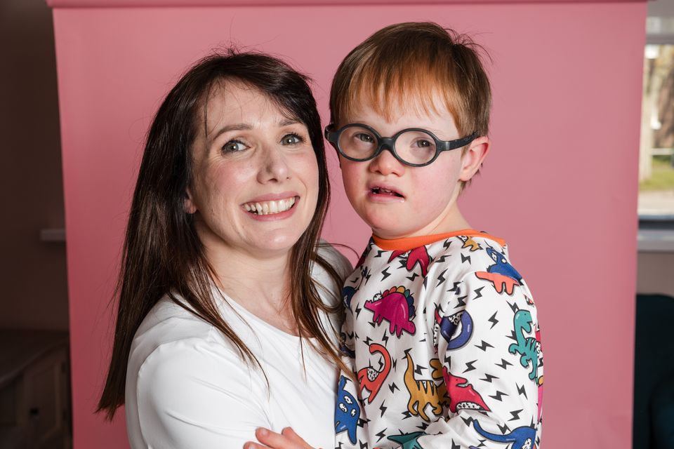 Aoife Cotter and her son Ted
