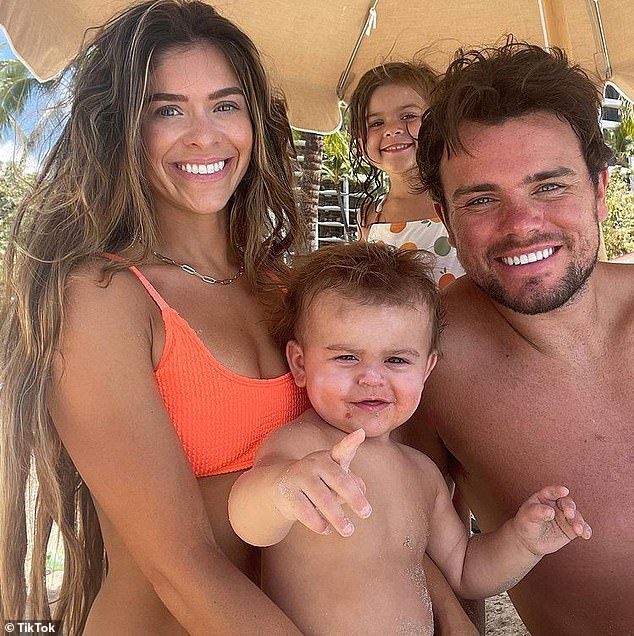 Taylor shares two young children, Indy and Ocean, with her ex-husband, Tate