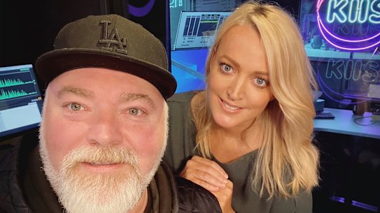 In happier times (only last November): Kyle Sandilands and Jackie O Henderson.