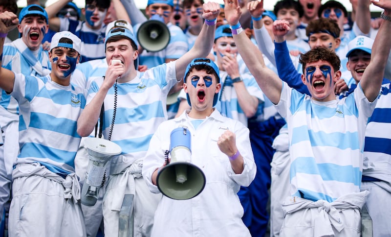Blackrock fans ahead of the game at Energia Park. Photograph: Nick Elliott/Inpho