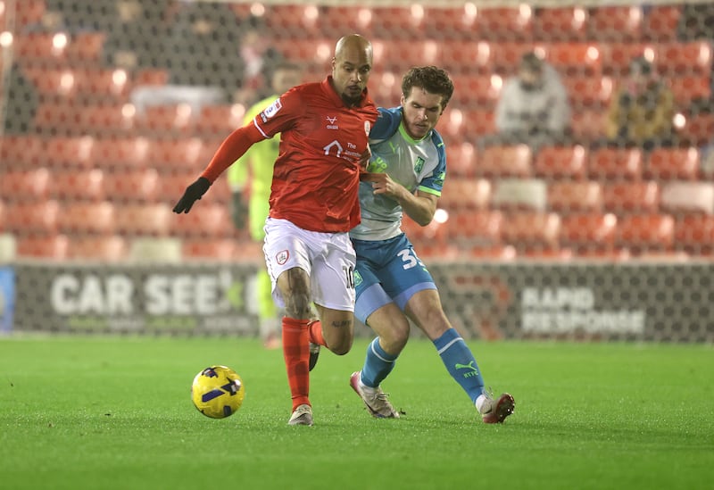 David McGoldrick has scored 17 goals this season for Barnsley in League One. Photograph: Pete Norton/Getty Images