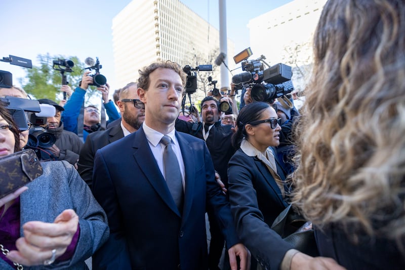 Meta chief executive Mark Zuckerberg at the social media addiction trial in Los Angeles last month. Photograph: Jill Connelly/Getty Images