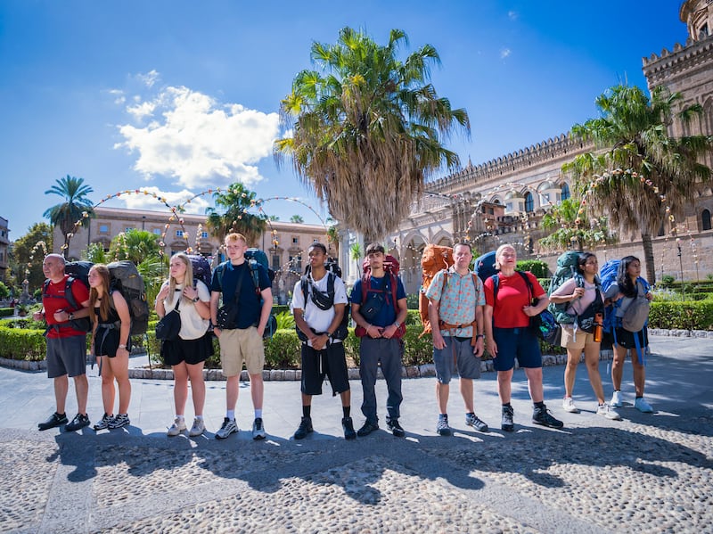Race Across the World series six begins in Palermo. Photograph: BBC/Studio Lambert