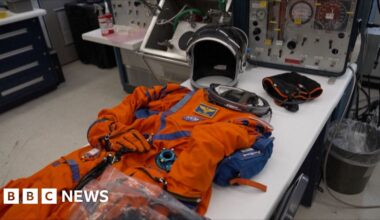 Take a look inside Nasa's moon spacesuit lab ahead of Artemis launch