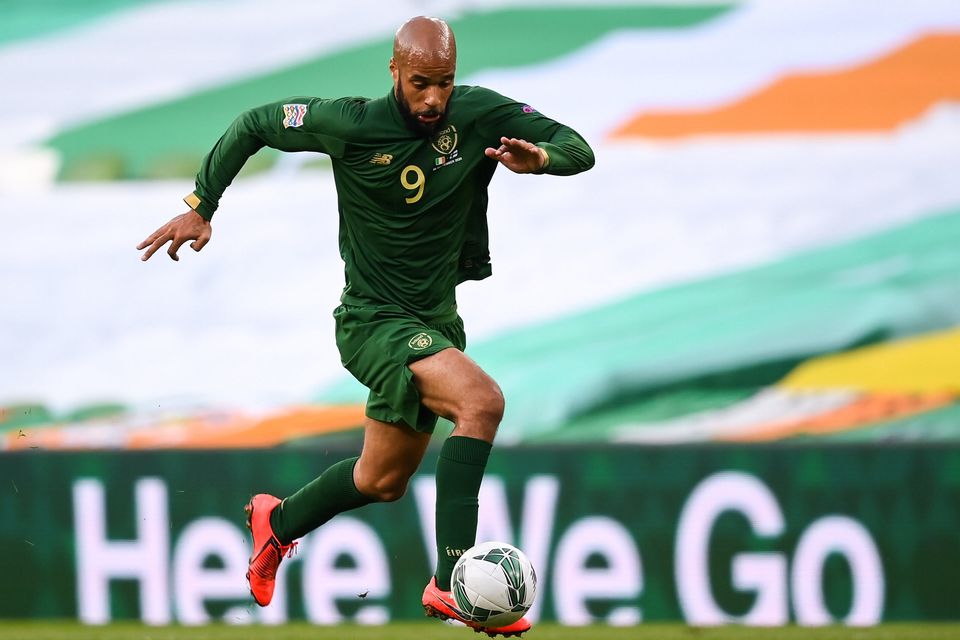 David McGoldrick last played for Ireland in the 2020 Euro play-off defeat to Slovakia. Photo: Stephen McCarthy/Sportsfile
