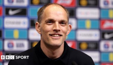 Chelsea's Cole Palmer performing his Cold celebration after scoring for England