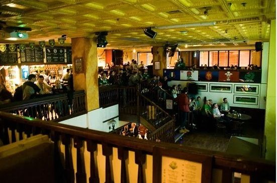 The viewing gallery in the Woolshed, Dublin. Picture: Woolshed Bar & Kitchen