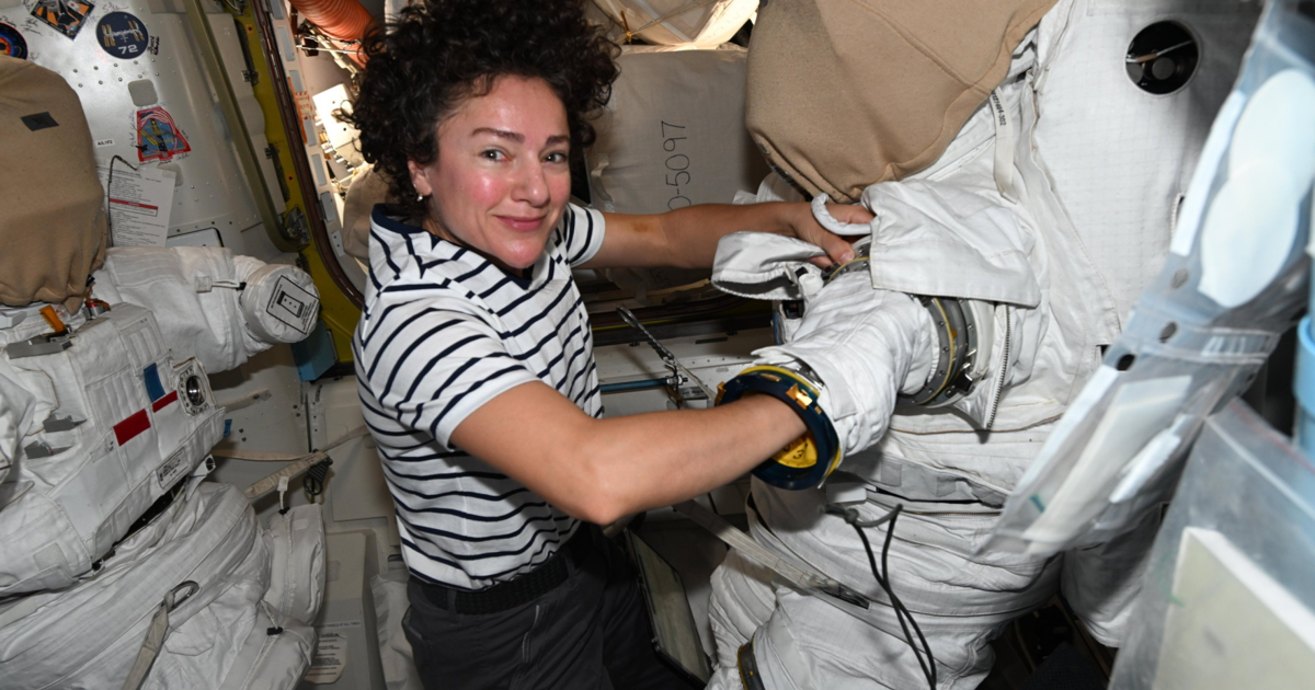Astronaut preps spacesuit for upcoming spacewalk | National