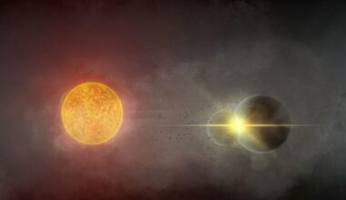 2 planets collide 11,000 light-years from Earth in rare sight