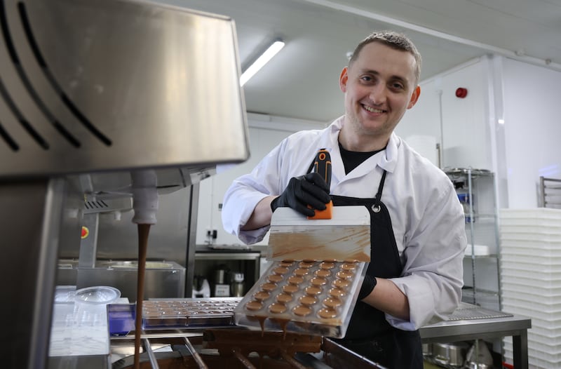 Daniel Linehan of Bon Chocolatiers in Tullamore, Co Offaly. Photograph: Bryan O'Brien