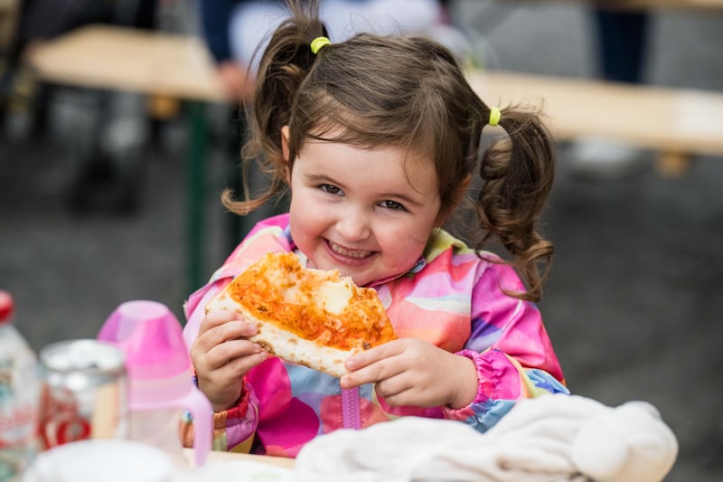 Aoibhínn Mulvey (three) at Feast Cork in Midleton. Photograph: Joleen Cronin