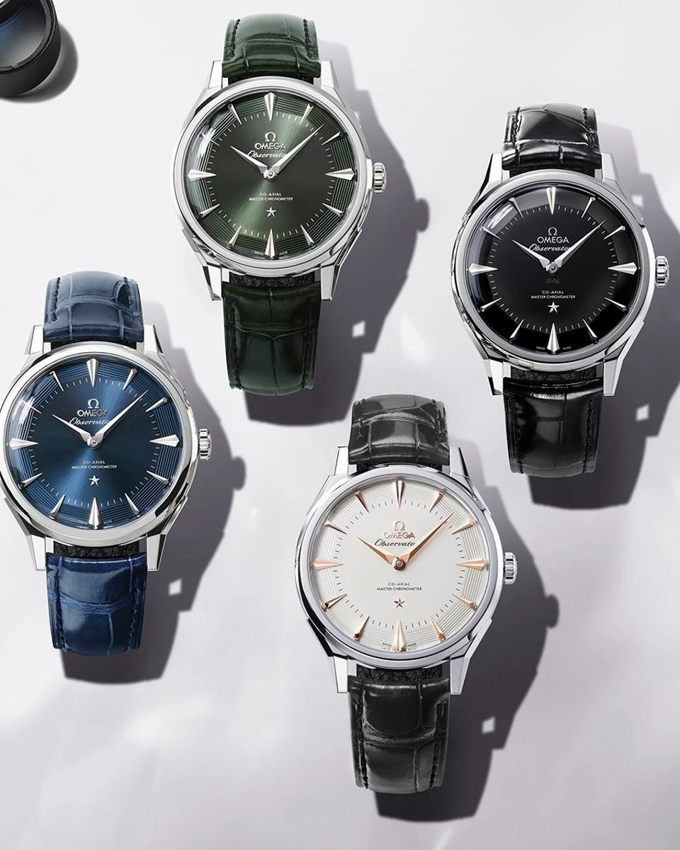 Stainless steel models of the new Omega Constellation Observatory.