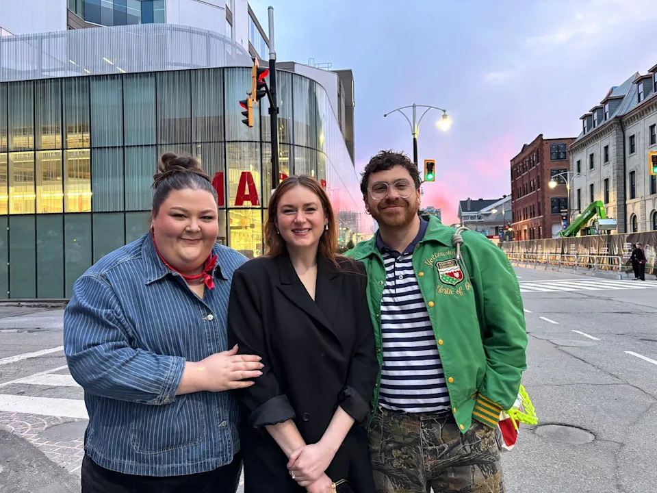 Alyssa Leclair, left, Kaila Muzzin, middle and Campbell Parsons, right.