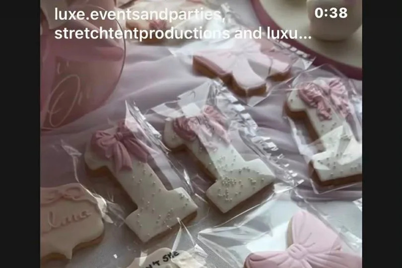 Mark shared a video from inside his baby girl's special day -Credit:luxe.eventsandparties Instagram