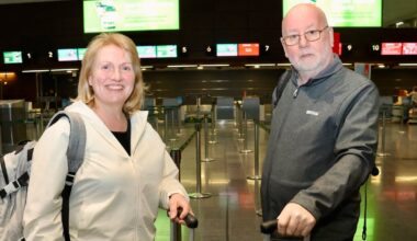 At Dublin Airport, a stream of passengers queue for the flight to Dubai – The Irish Times