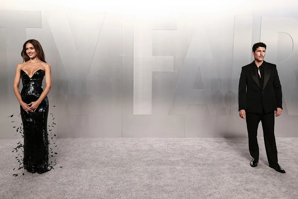 Jessica Alba (left) and Danny Ramirez.Credit: John Salangsang/Shutterstock