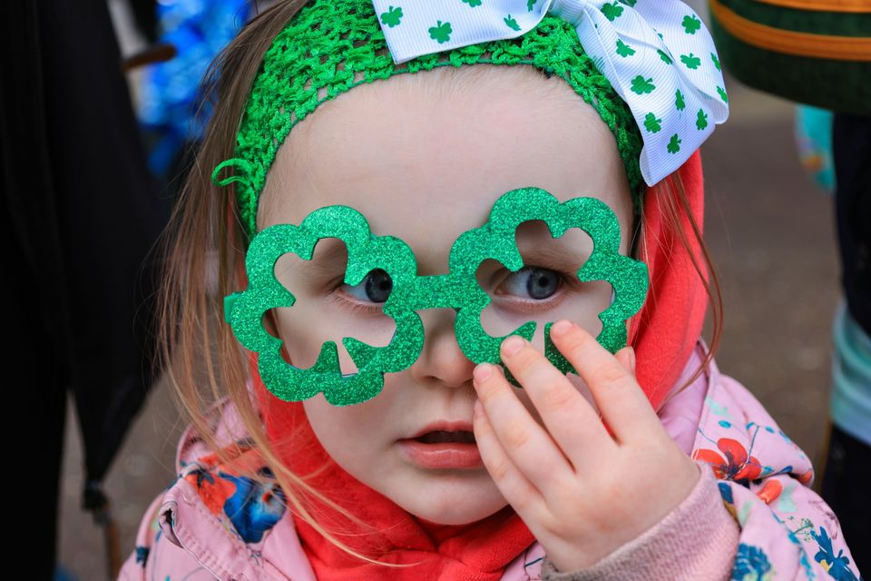 Aoibheann Carroll, enjoying  the St Patrick's Festival Parade, in Killarney town on Tuesday, organised by Killarney Chamber of Tourism and Commerce. The parade featured over 60 community groups. Photo by Valerie O'Sullivan. 