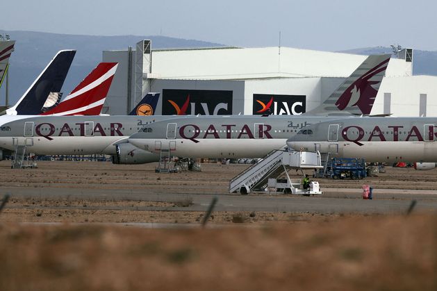 Remote Spanish airport once again becomes parking lot for planes, this time due to Iran war