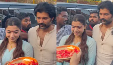 Vijay Deverakonda and Rashmika Mandanna get a wholesome welcome as they return to Ranabaali sets