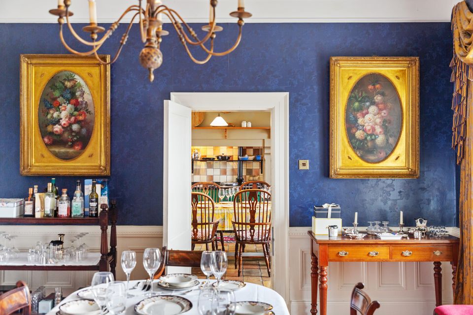 A dining area at Ely Lodge, Enniskillen, Co Fermanagh