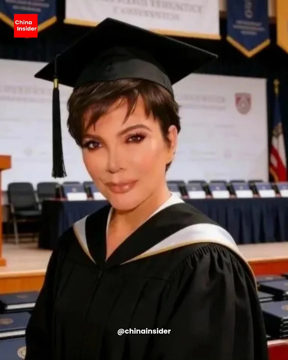 Jenner commented beneath his video: “You’re ALL doing amazing, sweetie!!!!” Jenner’s picture is seen doctored up for the meme. chinainsider/instagram