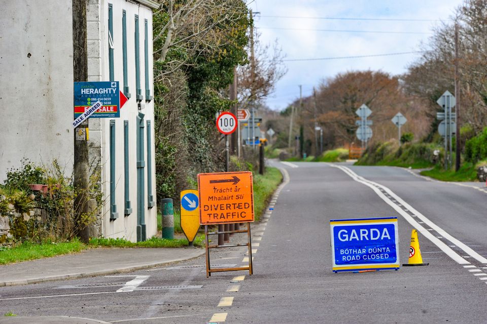 The N15 near Cliffoney has been closed with diversion in place.