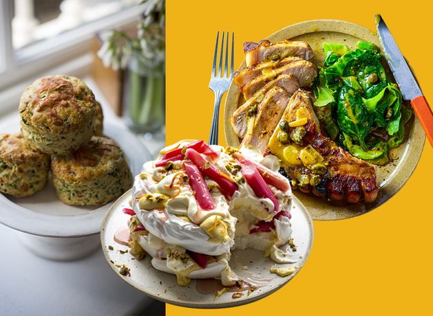 Donal Skehan: From wild garlic scones to forced rhubarb pavlova, here’s how to use your weekend market haul