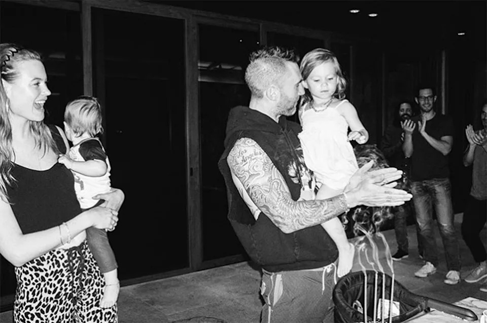 Behati Prinsloo, Adam Levine and their kids