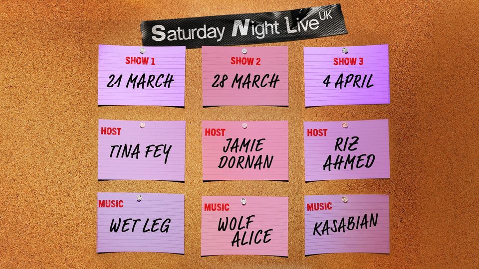 The first three guests of the SNL UK have been announced. Photo: Sky