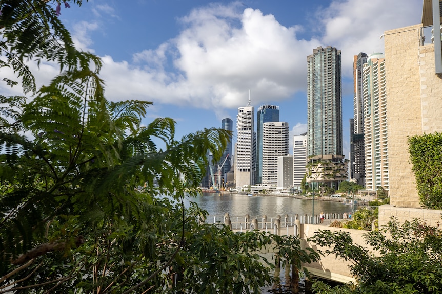 Close ups of high rise buildings in Brisbane's CBD