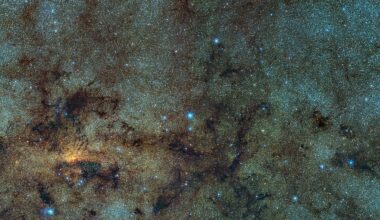 RR Lyrae-type variable stars close to the galactic centre from the VVV ESO public survey (Credit : ESO/VVV Survey/D. Minniti)