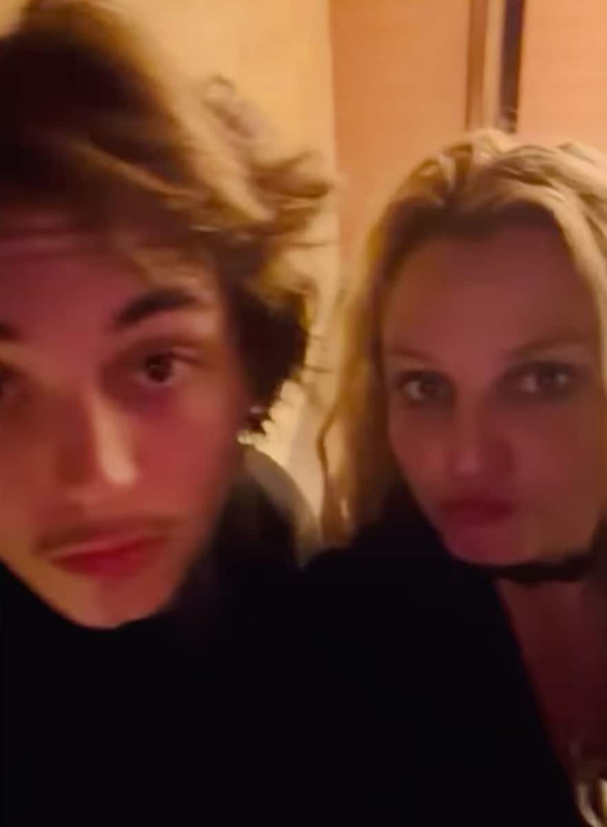 Britney Spears and her son, Jayden Federline, on Christmas