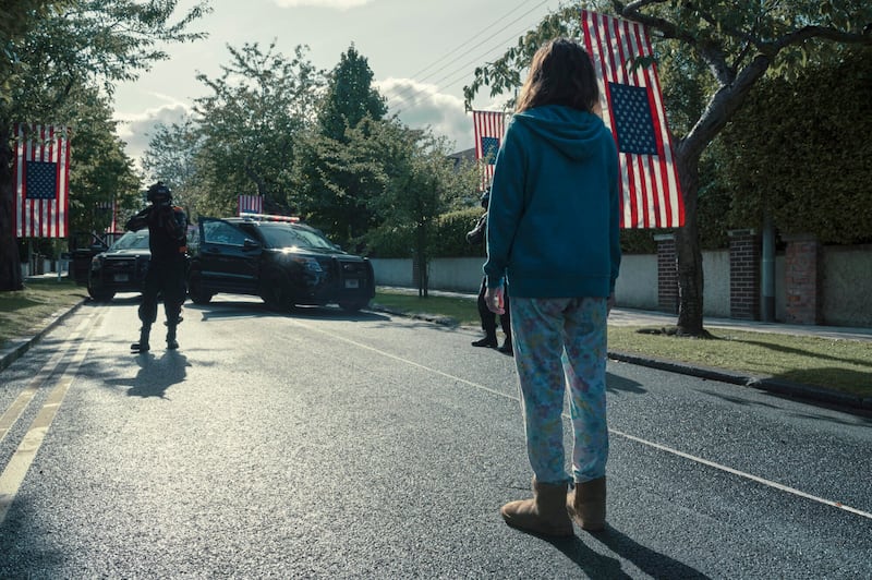 Anniversary: Zoey Deutch in the Netflix political thriller set in the US but filmed in Ireland. Photograph: Owen Behan/Lionsgate
