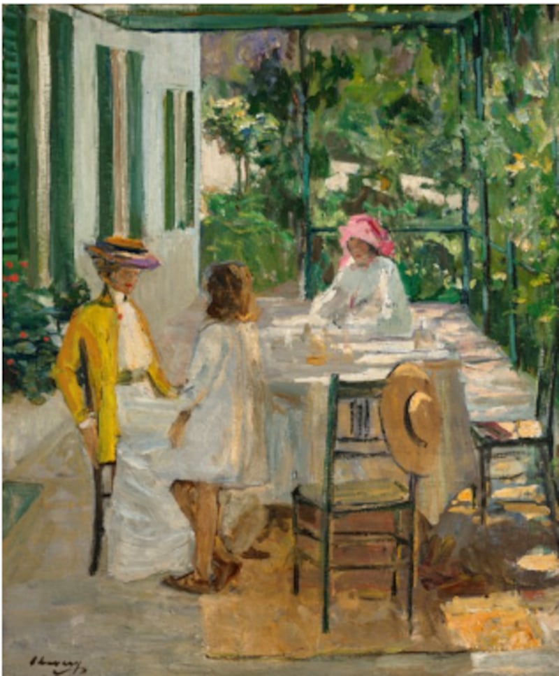 Sir John Lavery’s After Breakfast, Tangier, sold for £203,200 (€234,235)
